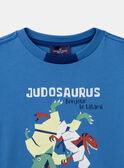  Camiseta dinosaurio azul KLAGAGE / 24E3PGN2TMC701