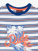 Conjunto de playa de color crudo, azul y rojo para niño CYOPLAGE3 / 22E3PGS4ENS001