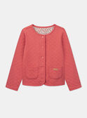 Chaqueta de tejido tubular reversible acolchada roja KICARDETTE / 24E2PFC2CAR410