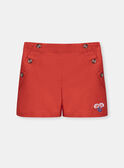 Pantalones cortos rojos niña KESHORETTE / 24E2PF41SHO050