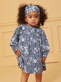Vestido azul y blanco con estampado floral LACECILE / 24H1BFJ1ROB070