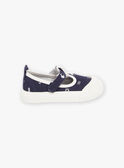 Zapatillas abiertas de color azul marino con estampado de fantasía FIBASKET / 23N10BG31D16070