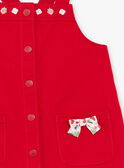 Pichi rojo bordado ZAASTRID / 21E1BFJ1CHSF505