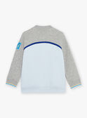 Teddy de jacquard gris y azul FABELAGE / 23E3PG81GIL943