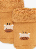 3 calcetines beige con dibujos de animales GANASH / 23H4BGI1LC3007