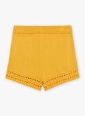Short amarillo mostaza de punto FLISHETTE / 23E2PFP1SHOB106