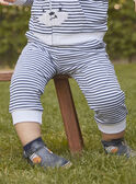 Pantalón de chándal de color crudo con estampado de rayas GAFLORIAN / 23H1BG91JGB001