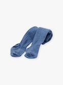 Leotardos azul marino con trenzado de fantasía FABULLE / 23E4BF81COL070