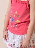 Camiseta de tirantes de color rosa con estampado ZYDEBETTE / 21E2PFU2DEBD311
