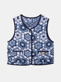 Chaleco azul y blanco, reversible y acolchado LEGILETTE / 24H2PFJ1CSM001