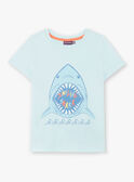 Camiseta azul con estampado de tiburón ZUZAGE1 / 21E3PGL3TMC614