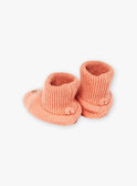 Patucos de recién nacido de color rosa empolvado LOICA / 24H0AF11CHPD327