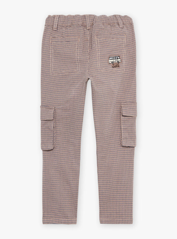Pantalón cargo con estampado de pata de gallo DEDOUAGE / 22H3PGR2PANI814