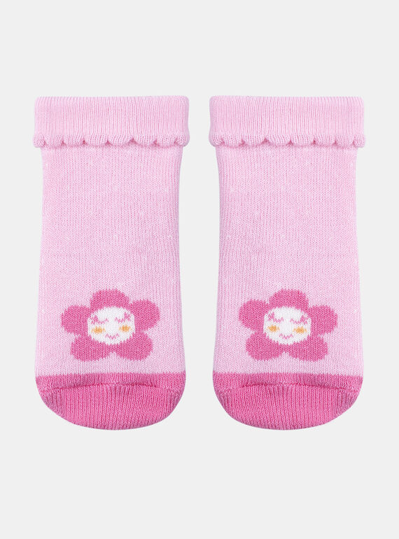 Calcetines rosas con estampado de flor KABRITNEY / 24E4BF33SOQD314