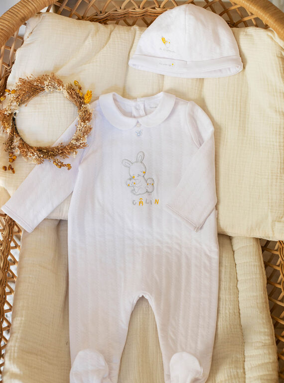 Pelele blanco unisex para bebé ZOCHARLIE_B / 21E0NMY1GRE000