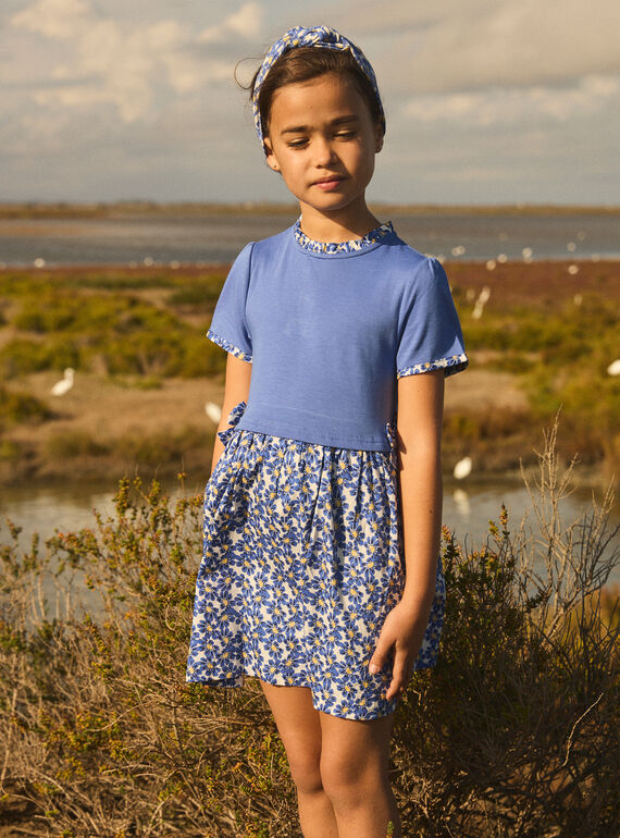 Vestido de dos materiales MEBIGETTE / 25E2PF82ROBC238