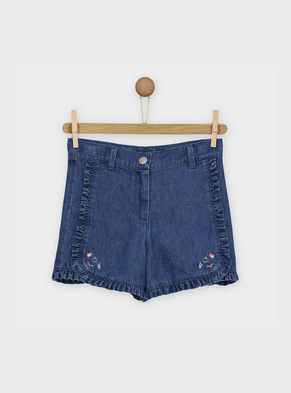 Short de color azul denim RABELETTE / 19E2PF41SHO704