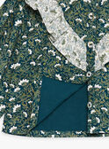 Camisa verde esmeralda con estampado de flores GACELIA / 23H1BF81CHE608