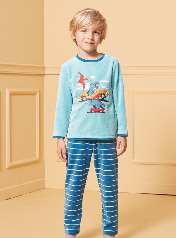 Pijama con dinosaurio de terciopelo LUIRIAGE / 24H5PG35PYJC242