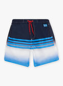 Bañador azul degradado de rayas rojas para niño CYMAILLAGE / 22E4PGO3MAI622
