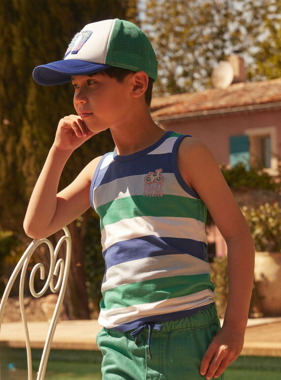 Camiseta sin mangas con estampado de rayas LAMIAGE / 24H3PGI2DEB000