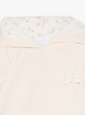 Chaqueta con capucha de color rosa pastel de terciopelo GONINE / 23H0CFB1VES301