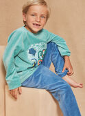 Pijama azul de terciopelo GRUMEAGE / 23H5PG13PYJ209