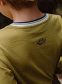 Camiseta amarilla mostaza con estampado de dinosaurio GEMATCHAGE / 23H3PG82TMLG630