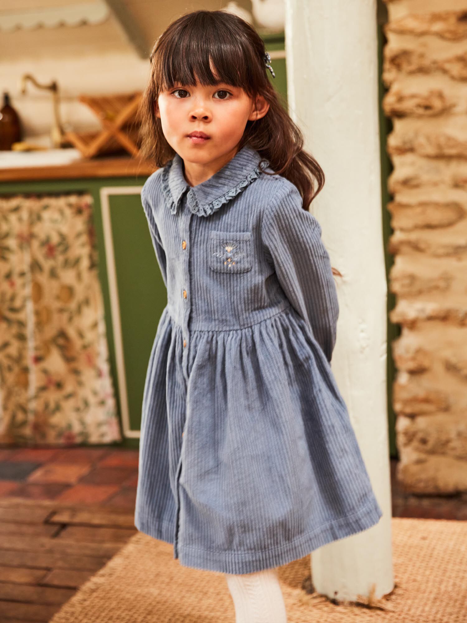 Vestido camisero pana best sale