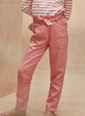 Pantalón de corte zanahoria rosa de lyocell KRISPETTE 1 / 24E2PFB4PAN415