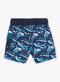 Short de baño de color azul marino con estampado de tiburones KLUSAGE / 24E4PGG5MAIC234