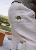 Pantalón blanco tiza de twill GADAEL / 23H1BG81PAN632