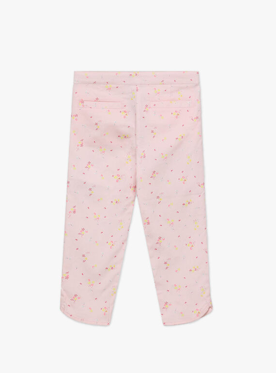 Pantalón de ceremonia con estampado floral para niña TYPOETTE / 20E2PFJ1PCO321