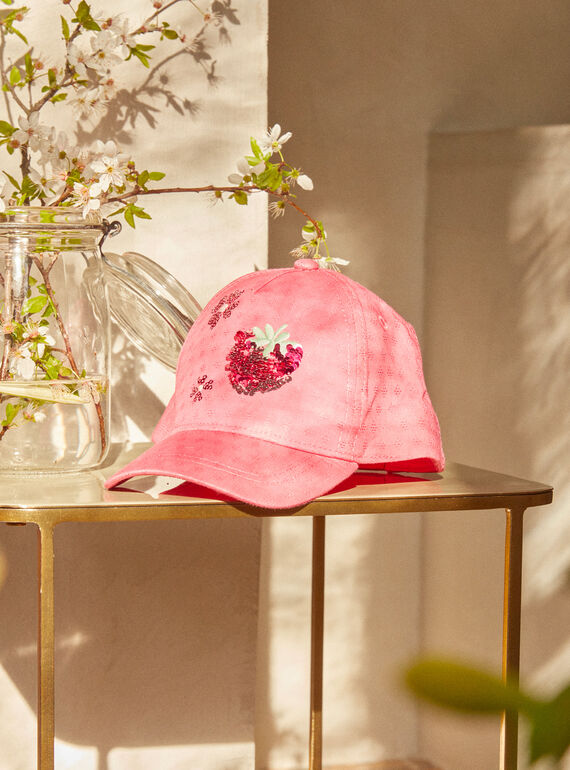 Gorra de lentejuelas rosa KLESKETTE / 24E4PFO1CHAD318