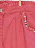 Pantalón de color rosa RABUBETTE / 19E2PF41PAN303