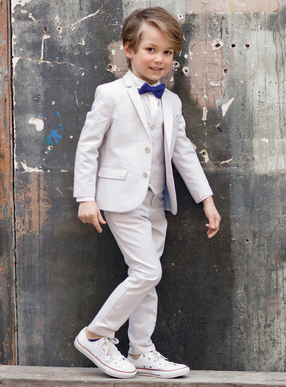 Chaqueta de traje de color beige para niño TICOSTAGE / 20E3PGJ1VES808