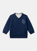Chaleco reversible de colores  azul y crudo LADRISTO / 24H1BGJ1GILC230