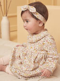 Conjunto de vestido, pantalón y diadema de color crudo LOENIE / 24H0CF13ENS001