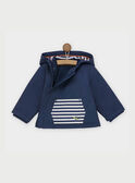Parka de color azul pizarra RAARON / 19E1BG21PARC203