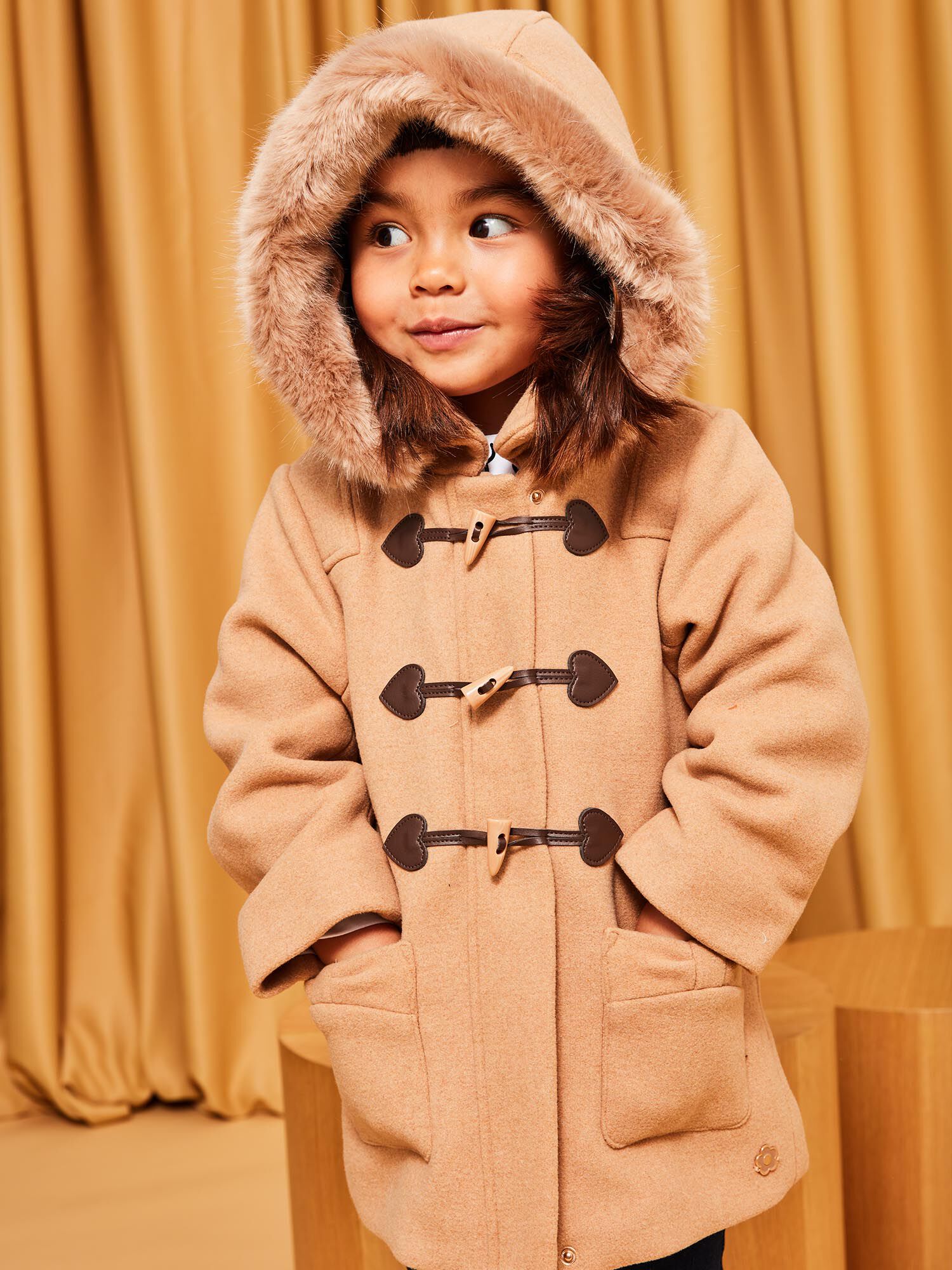 Trenca de color beige oscuro Chica Sergent Major