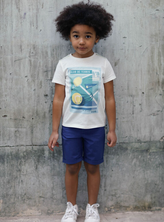 Bermudas de color azul marino, para niño ZEMOLAGE / 21E3PGO3BER216