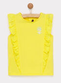 Camiseta de manga corta de color amarillo RYESSETTE / 19E2PFS1TMC106