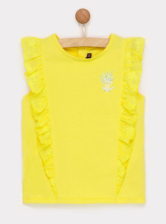 Camiseta de manga corta de color amarillo RYESSETTE / 19E2PFS1TMC106