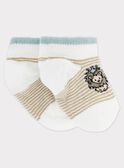 Calcetines cortos de color beige RYBIBOU / 19E4BGR1SOB806