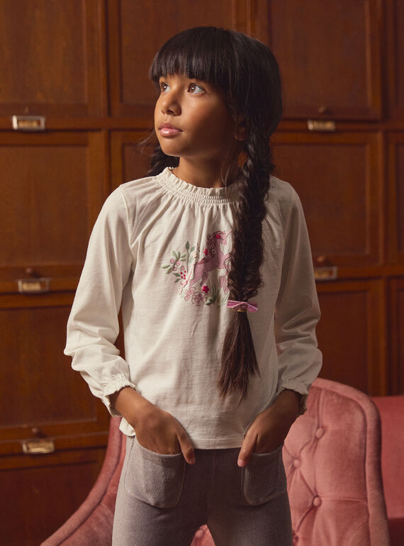Camiseta unicornio y flores LADISHETTE / 24H2PFQ1TML001