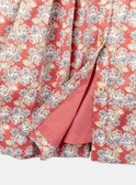 Vestido camisero de satén de algodón con flores KICHETTE / 24E2PFC2ROB410