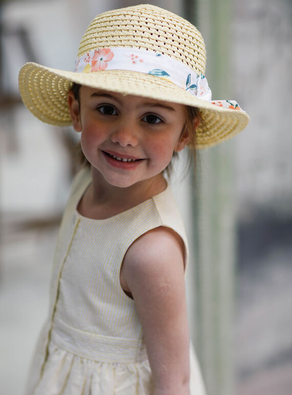 Sombrero beige para niña ZICHUETTE / 21E4PFO1CHAB104