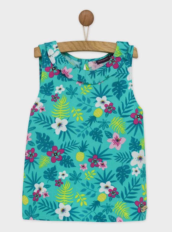 Camiseta de tirantes de color turquesa ROYTUETTE / 19E2PFQ2DEB202