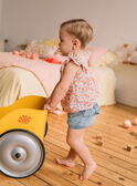 Short denim azul para bebé niña CAPHILIPA / 22E1BFM1SHOP272