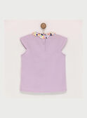 Camiseta de manga corta de color malva ROPIYETTE / 19E2PFD1TMC328